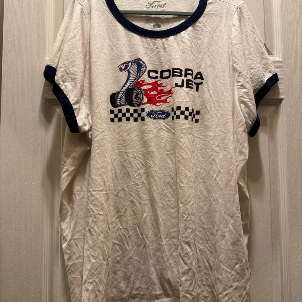 Ford White and Blue T-Shirt Torrid SZ5